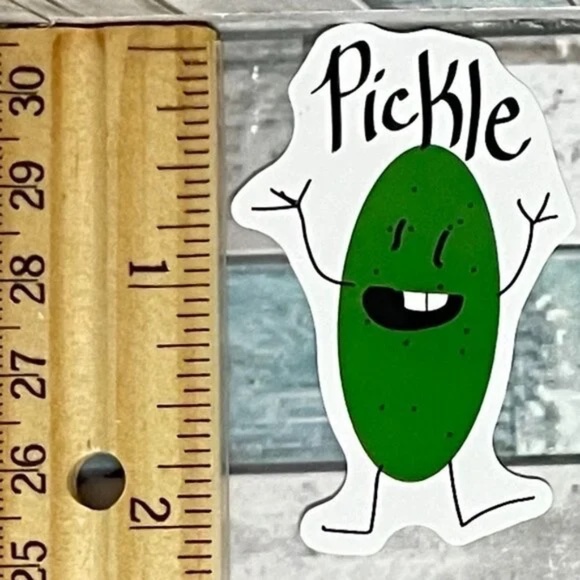 π10/$10π Pickle Waterproof Vinyl Sticker Decal - Picture 1 of 1